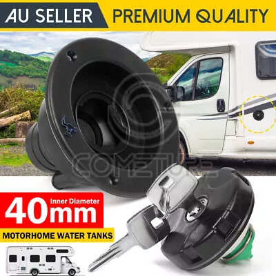 For Caravan Motorhome RV Camper Car Fresh Water Lock Inlet Hatch Filler Cap Tank • $26.85