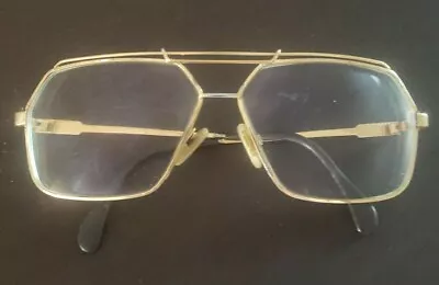 CAZAL 734 SUPER RARE!! Sunglass/Eyeglass Frame Hip Hop ALL GOLD! VTG • $249