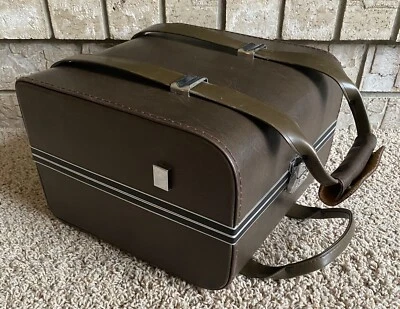 $29.95 • Buy Beautiful Vintage Brown Camera Bag Case W Shoulder Strap 10.5” X 10.5” X 7.75”