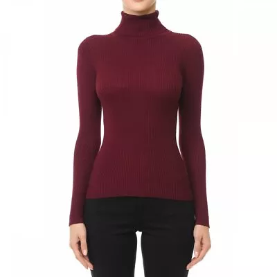 Ambiance TURTLENECK Ribbed LONG SLEEVE FINE-GAUGE SWEATER TOP • $14.99