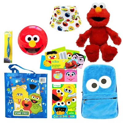 Sesame Street 23 Kids Showbag Backpack/Ball Bucket Hat/Colouring Book Toothbrush • $39.95