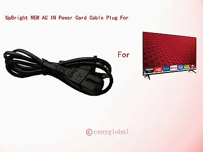 AC Power Cord Cable For Vizio 32  43  48  50  55  60  65  70  Smartcast LED HDTV • $6.99