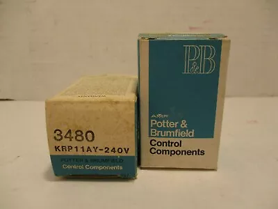 Potter & Brumfield 8 Pin Relay KRP11AY-240V NEW LOT OF TWO • $49.99