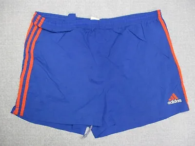 Vintage Adidas Shorts Men Medium Blue Loose Baggy Lightweight Windbreaker Soccer • $15.98