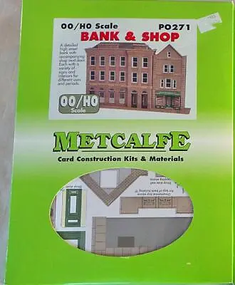 #510B Metcalfe Models Half Relief Kits  PO271 Bank And Shop 00 • £11