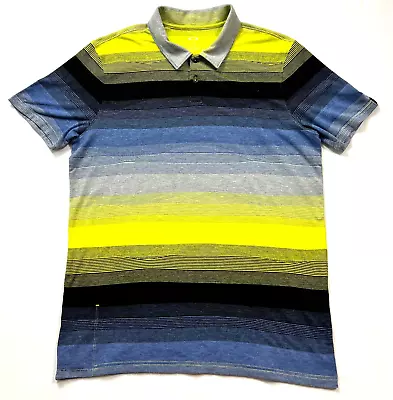 Oakley Polo Shirt Multicolor Striped Short Sleeve Cotton Men's L • $16.99