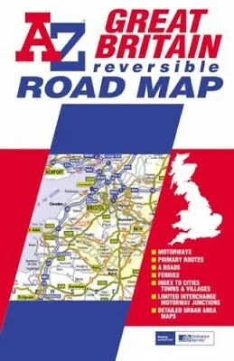 Great Britain Road Map (A-Z Road Ma... By Geographers' A-Z Map Sheet Map Folded • £6.70