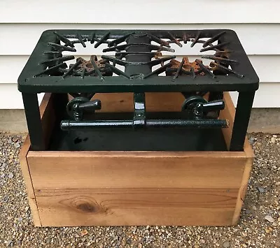 $99.90 • Buy Antique PEERLESS No.102 Cast Iron 2 Burner Gas Stove Vintage Camping Untested