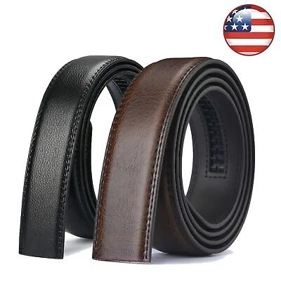 Luxury Men's Automatic Buckle Belt Ratchet Strap Genuine Leather Strap Jeans • $9.99