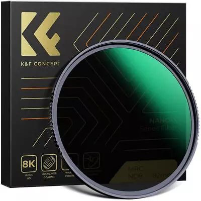 K&F Concept ND8 Lens Filter Nano-X Neutral Density 49/52/55/58/62/67/72/77/82mm • $39.59