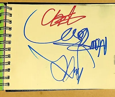 Muse Pop Group Signed Autograph Page In Person. Rare. • £70