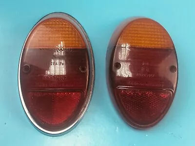 VW Type 1 Beetle Bug 1962-1967 Hella Tail Light Lens Set Genuine NOS • $90