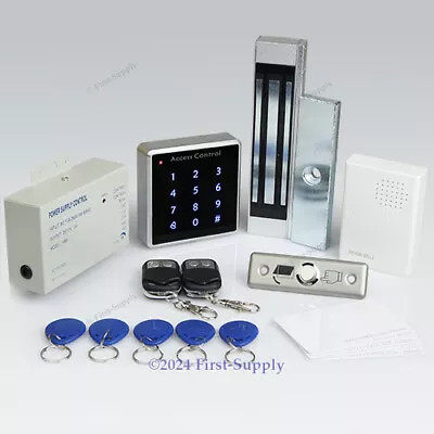 DIY RFID Access Control System Kit+180kg Magnetic Lock+2Remote Controls+Doorbell • $154.97