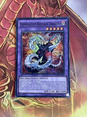 BOSH-EN093 Chimeratech Rampage Dragon Super Rare Unl Edition Mint YuGiOh Card • £1.75