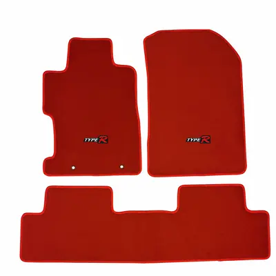 Fit For 06-11 Honda Civic Red Nylon Floor Mat Carpets Front Rear W/ Type R • $59.99