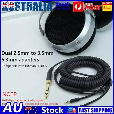 Audio Headset Spring Cable For Hifiman HE400S/HE-400I/HE560/HE-350/HE1000 Cords • $23.79
