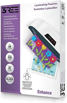 A4 Laminating Pouches Laminator Laminate Sheets Sleeves 160 Micron  - 10 100 200 • £19.75