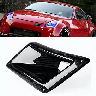 $32.01 • Buy Bumper Carbon Fiber Air Vent Intake Duct Driver For Nissan 350Z Z33 2003-2009