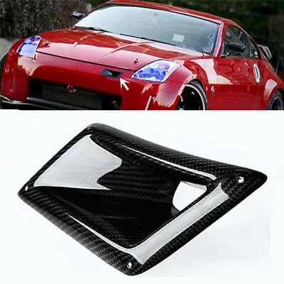 Bumper Carbon Fiber Air Vent Intake Duct Driver For Nissan 350Z Z33 2003-2009 • $29.90