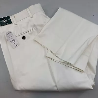 Brooks Brothers Country Club Madison Pants Mens 36 X 30 White Straight Leg NEW • $24.95