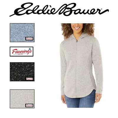 Eddie Bauer Women's Radiator Fleece Full Zip Hooded Jacket J32 • $20.80