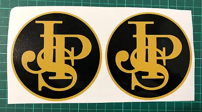 X2 JPS Plain Round Car STICKERS Decal JOHN PLAYER SPECIAL Classic Racing F1 • £3