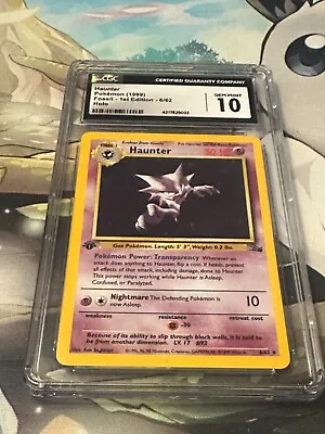 Pokémon TCG Haunter Fossil 6/62 Holo 1st Edition Holo Rare CGC 10 • $500