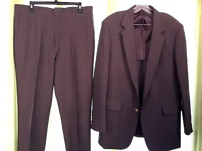 2 PC. SUIT  MEN'S SZ 44R 36W Perma-prest Classic Vintage Suit Poly Blend 60's !! • $44.99