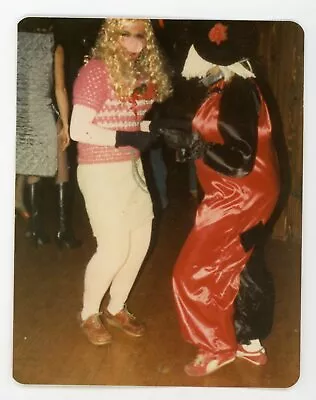 Adults At Halloween  Costume Party - Miss Piggy  Vintage Color Snapshot Photo • £9.64