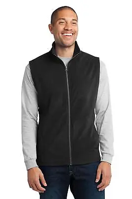 Port Authority Mens Sleeveless Lightweight Microfleece Vest With Pockets F226 • $21.76
