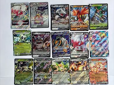 Lot Of 15 Pokémon EX V And Vmax Cards • $3.04