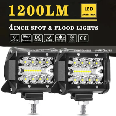 4  LED Marine Lights Pods Pontoon Boat HeadLights Spreader Docking Fishing Lamp • $17.09