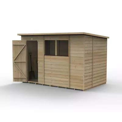 Beckwood 10x6 Wooden Pent Shed 2 Windows Pressure Treated 25yr Guarantee • £629.99