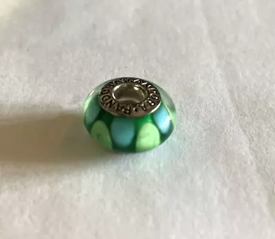 Authentic Pandora Mix Of Greens Murano Glass Charm 925 ALE Silver • $18