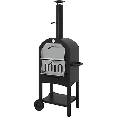 64  Vertical Charcoal Smoker BBQ Grill Outdoor Pizza Oven Meat Barbecues Cooker • $209.99
