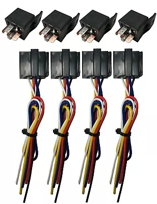 (4) Beuler 40/60A Waterproof 5-Pin Relay Panel With (4) 12  Interlocking Sockets • $31.95