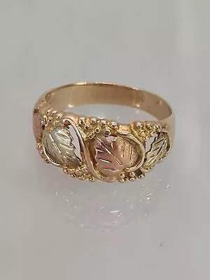 Dakota Black Hills 10k Men's Gold Ring Size 10.5 A Great Looking Ring.   • $320