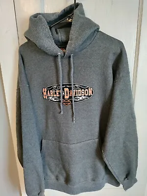 Harley Davidson Hooded Pullover Sweatshirt Hoodie Wyoming Men's Size Large • $40