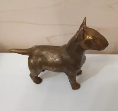 Unique Vintage Bull Terrier Statue Figurine Miniature Signed A.G. 79 • $68