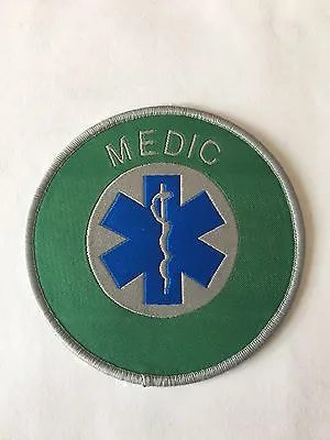 MEDIC Star Of Life Cloth Patch Badge Heat Seal Back For Ambulance Paramedic EMT • £3.99