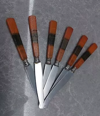 Vintage Sets Of 6 Art Deco Bakelite Knives • $130.57