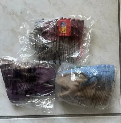 Vintage McDonald's Happy Meal Toy Disney Dinosaur Hand Puppets - Lot Of 3 - NEW • $16