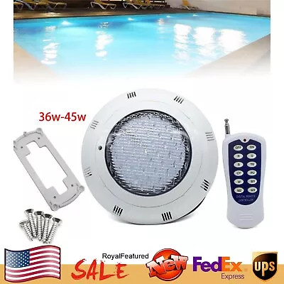 12V 36W Pool Light Underwater Color Changing LED Lights RGB IP68 With Remote • $40.86