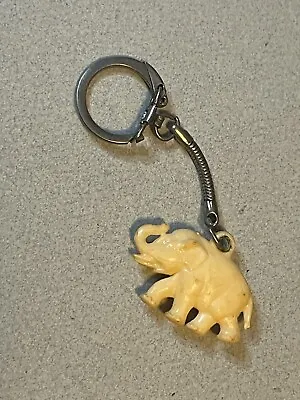 Vintage Prehistoric Mastodon Wool Mammoth 1 5/8  Plastic Key Ring Keychain • $12.99