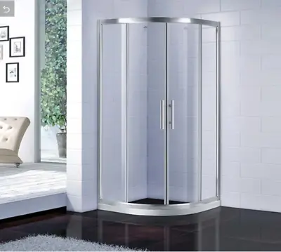 Quadrant Shower Enclosure 700 800 900 Walk In Corner Cubicle Chrome • £109.99