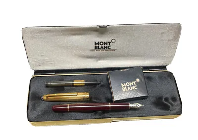 Mont Blanc Meisterstuck Sterling Silver Vermeil /18k Gold Nib 4810 Box-cartridge • $699.99