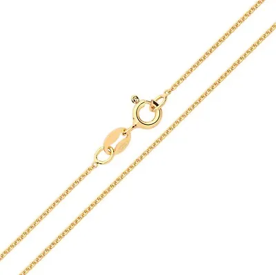 9ct Yellow Gold & Silver Belcher Chain Necklace 16  18  20  22  24  • £6.95