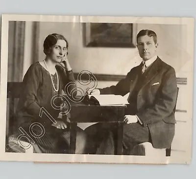 SWEDISH ROYALS Prince Gustaf Adolf & Lady Louise Mountbatten 1926 Press Photo • $35