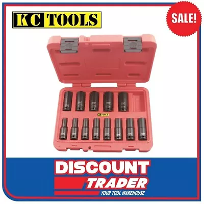 KC Tools 11209 13 Piece Deep Impact Socket Set Metric 3/8″ Square Drive • $99