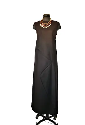 Lanvin Couture Dress Vintage Bergdorf's Gown Geometric 2 D Detailing 10 • $399
